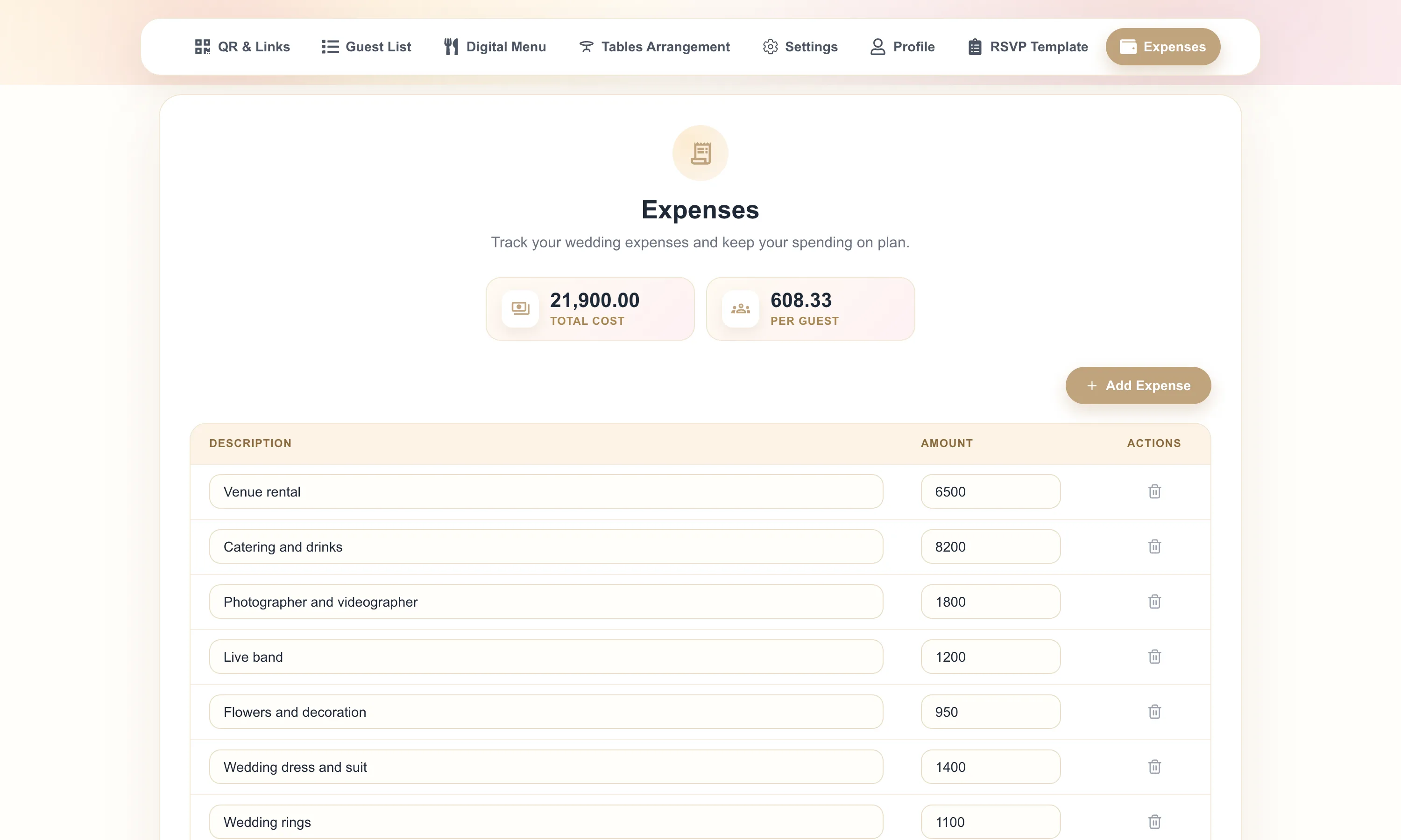Expenses Tracker