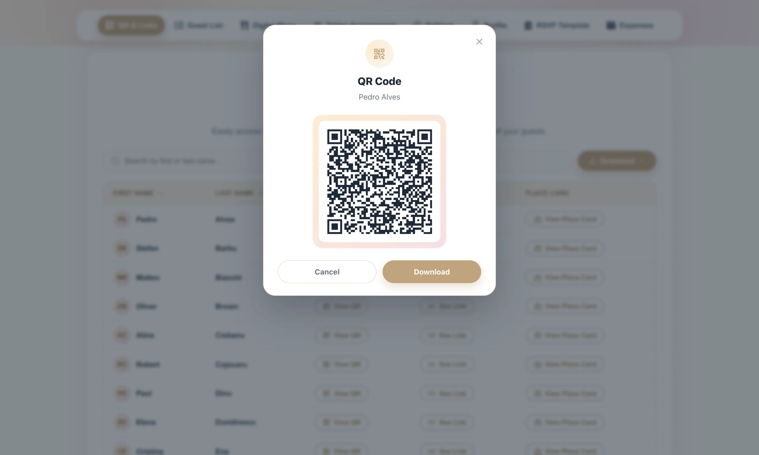 QR Code Check-in